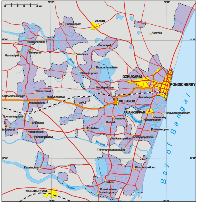 Pondicherry map