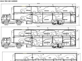 car carrier container trailer truck