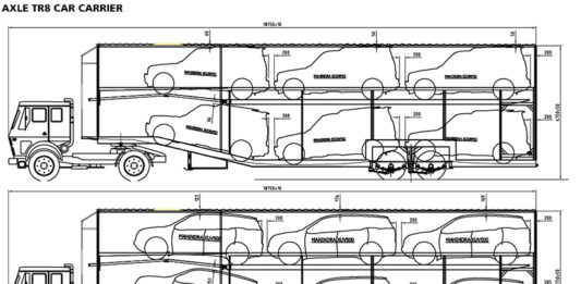 car carrier container trailer truck