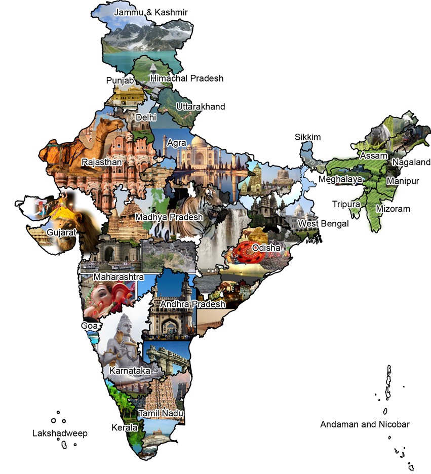 india real map